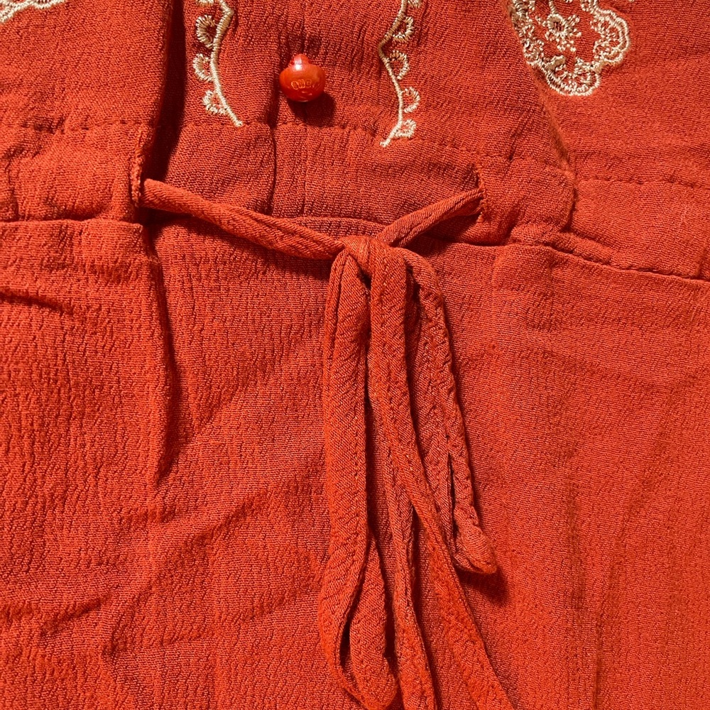 Embroidered Rust Top - Picture 8 of 13